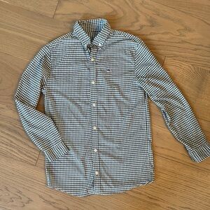 Boys Vineyard Vines Performance Cotton Gingham Shirt (medium)